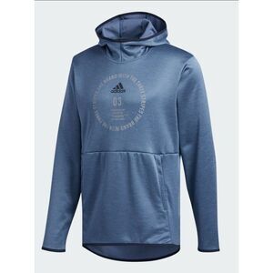 Adidas Men's Team Issue Badge of Sport Hoodie Blue Size Large NWT